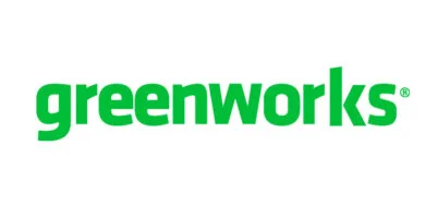 Logotipo de la marca china Greenworks de motoazadas