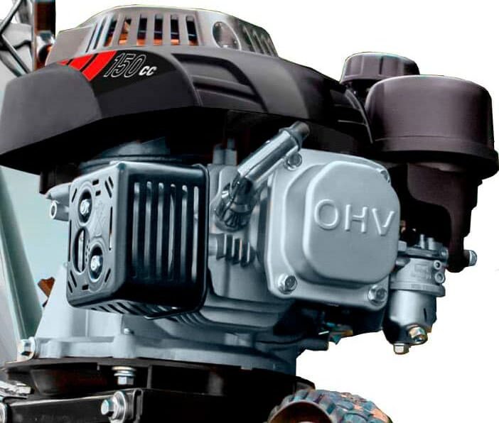 Imagen perteneciente a la galería de la reseña de la motoazada Scheppach MTE380 150cc