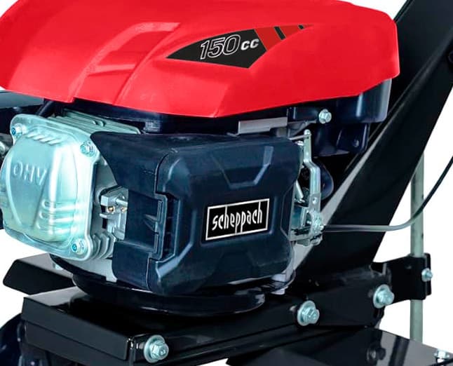 Imagen perteneciente a la galería de la reseña de la motoazada Scheppach MTE380 150cc