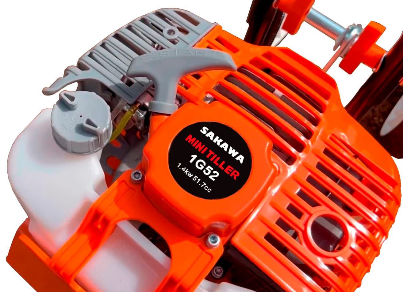 Imagen perteneciente a la galería de la reseña de la motoazada pequeña Sakawa 1G52