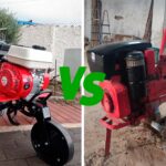 Comparativa de una mula mecánica antigua y una moderna