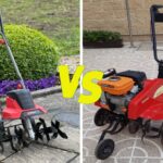 Comparativa de una máquina de arar eléctrica y una de gasolina